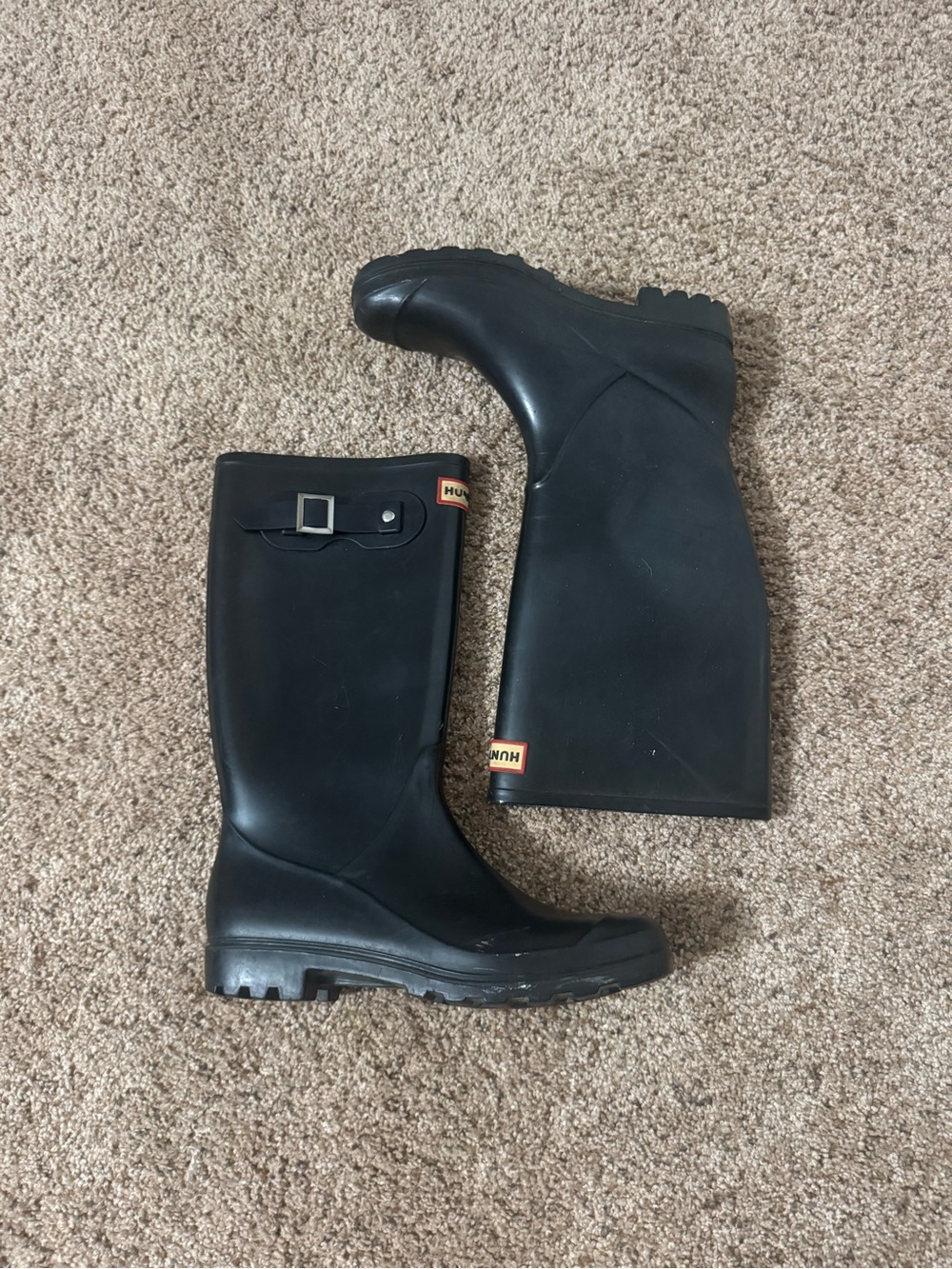 Hunter Black Women's Tall Rain Boots
